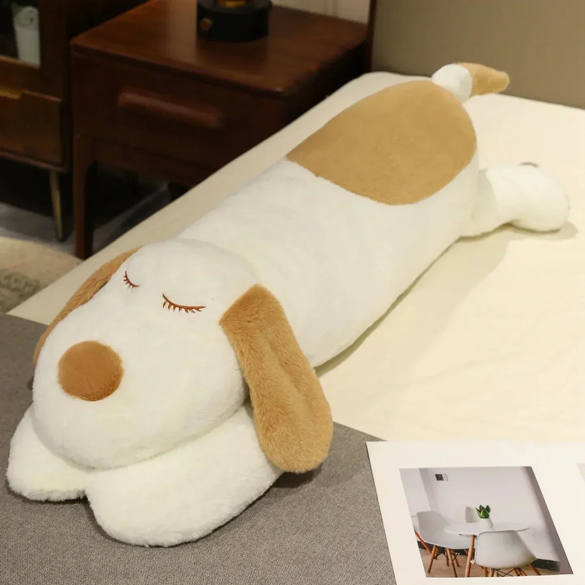 Cuddly Soft Plush Puppy Pillow
