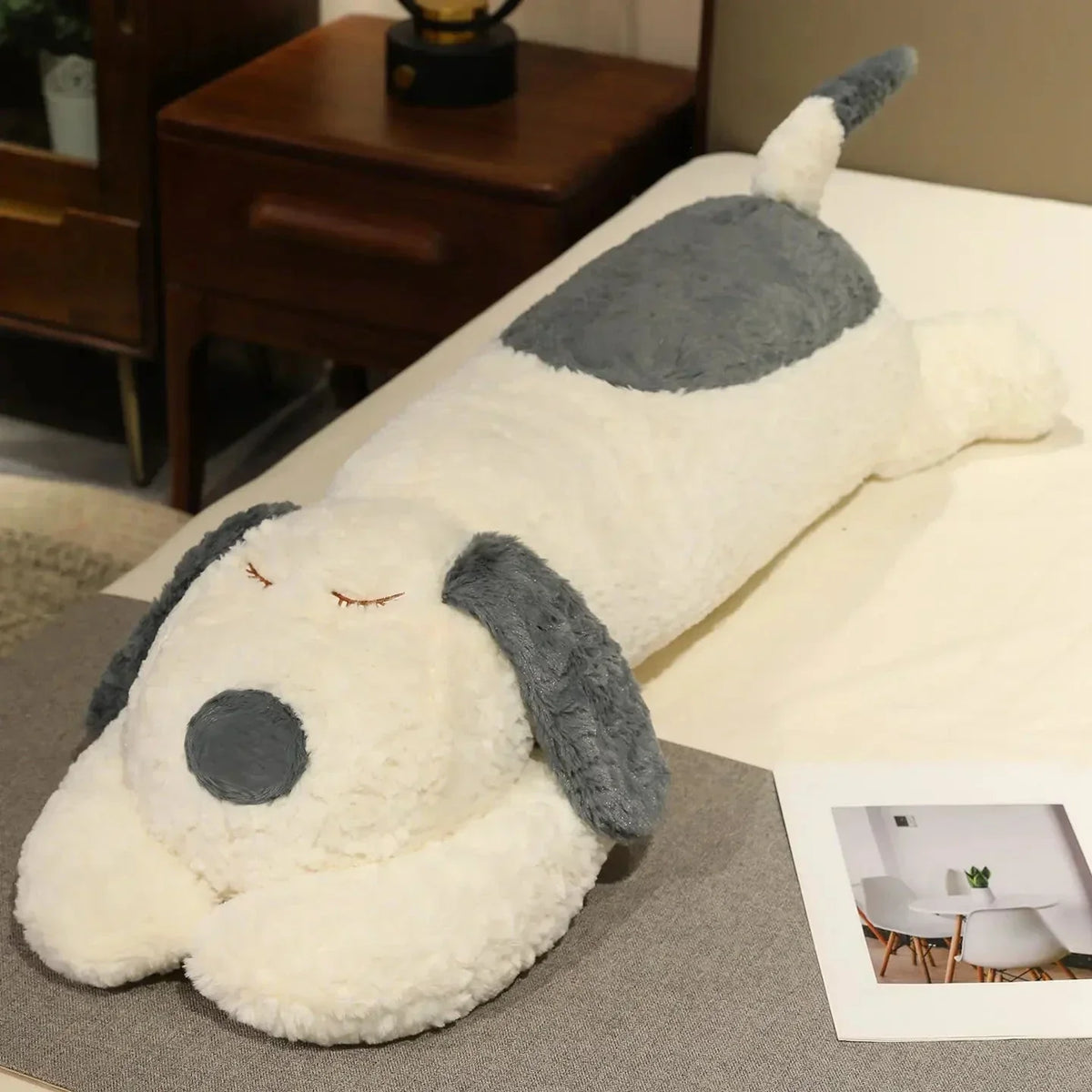 Cuddly Soft Plush Puppy Pillow