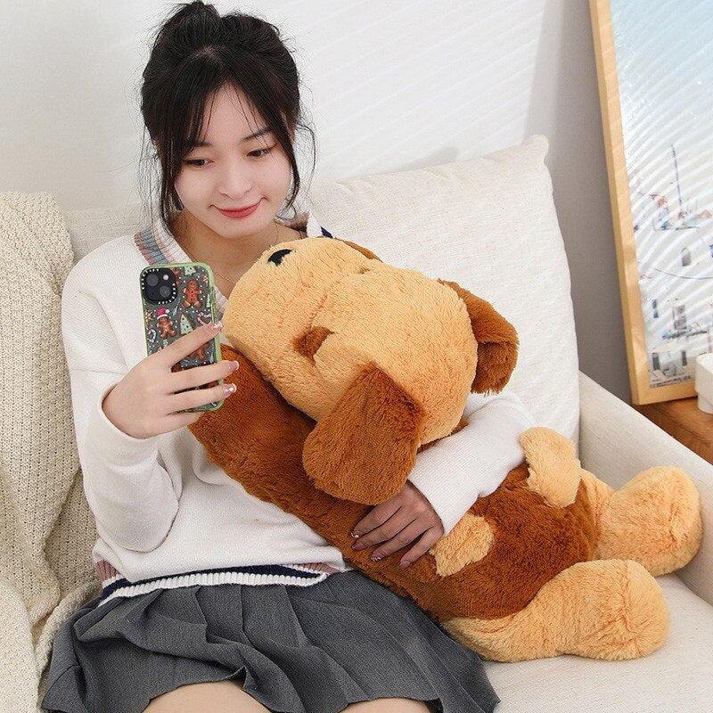 Big Cuddly Dog Plush Toy Family