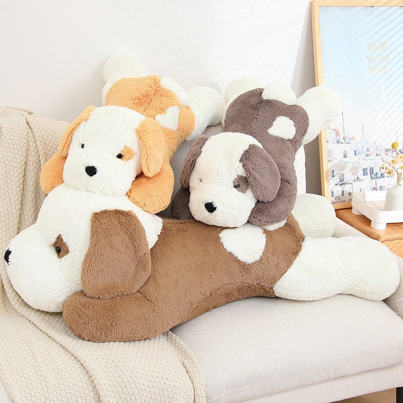 Big Cuddly Dog Plush Toy Family