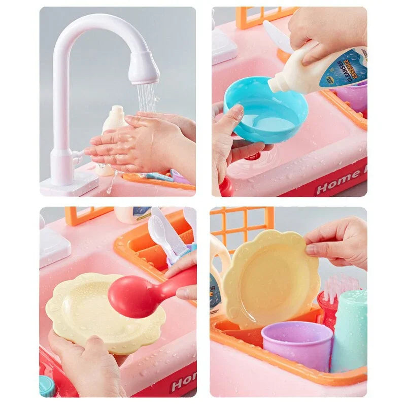 Fun Play Kitchen with Water Play and Cooking Tools