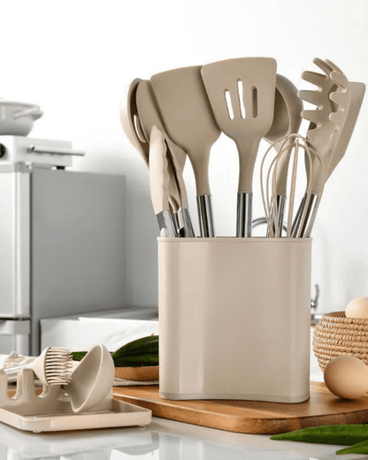 Premium Kitchen Utensil Set with Soft Grip Handles