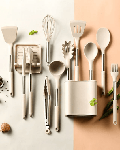 Premium Kitchen Utensil Set with Soft Grip Handles