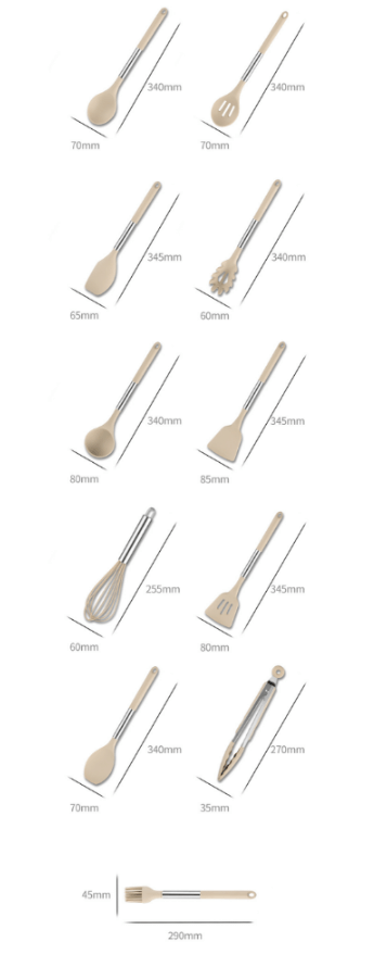 Premium Kitchen Utensil Set with Soft Grip Handles