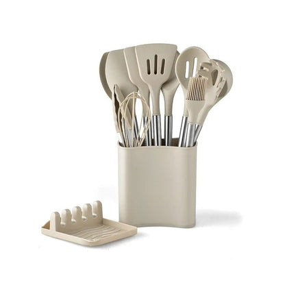 Premium Kitchen Utensil Set with Soft Grip Handles