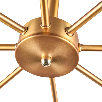 Modern Semi-Flush Mount Crystal Chandelier