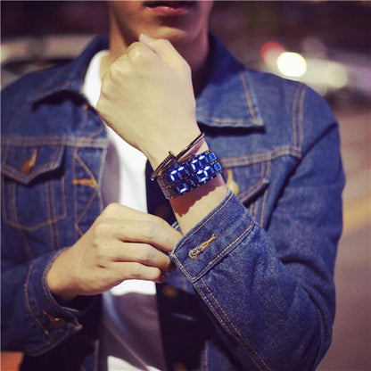 Trendy LED Digital Wristwatch for Men and Women