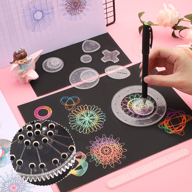 Colorful Spiral Drawing Tool for Kids Art Fun