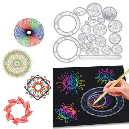 Colorful Spiral Drawing Tool for Kids Art Fun