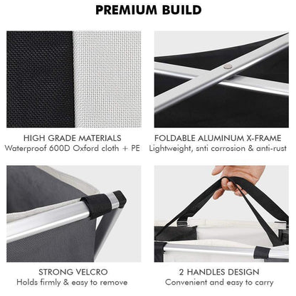 Compact Folding Laundry Sorter Basket