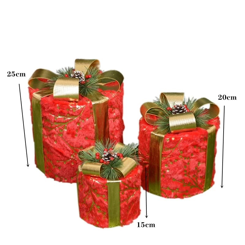 Colorful LED Holiday Tree Decorations