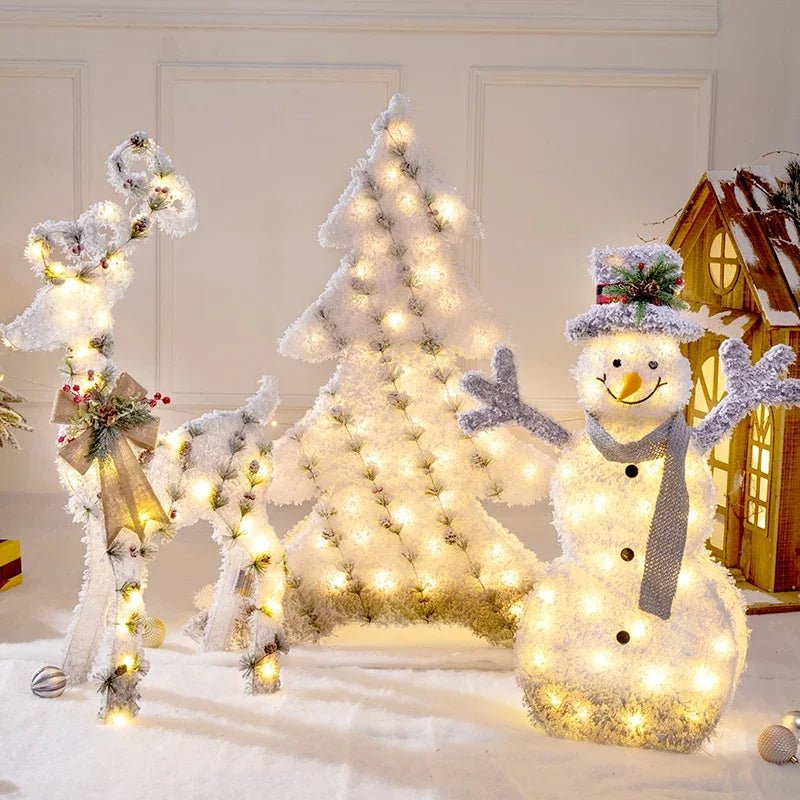 Colorful LED Holiday Tree Decorations