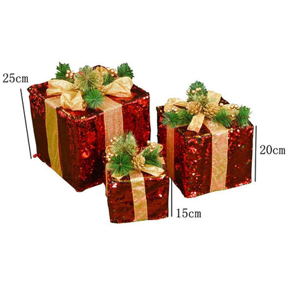 Colorful LED Holiday Tree Decorations