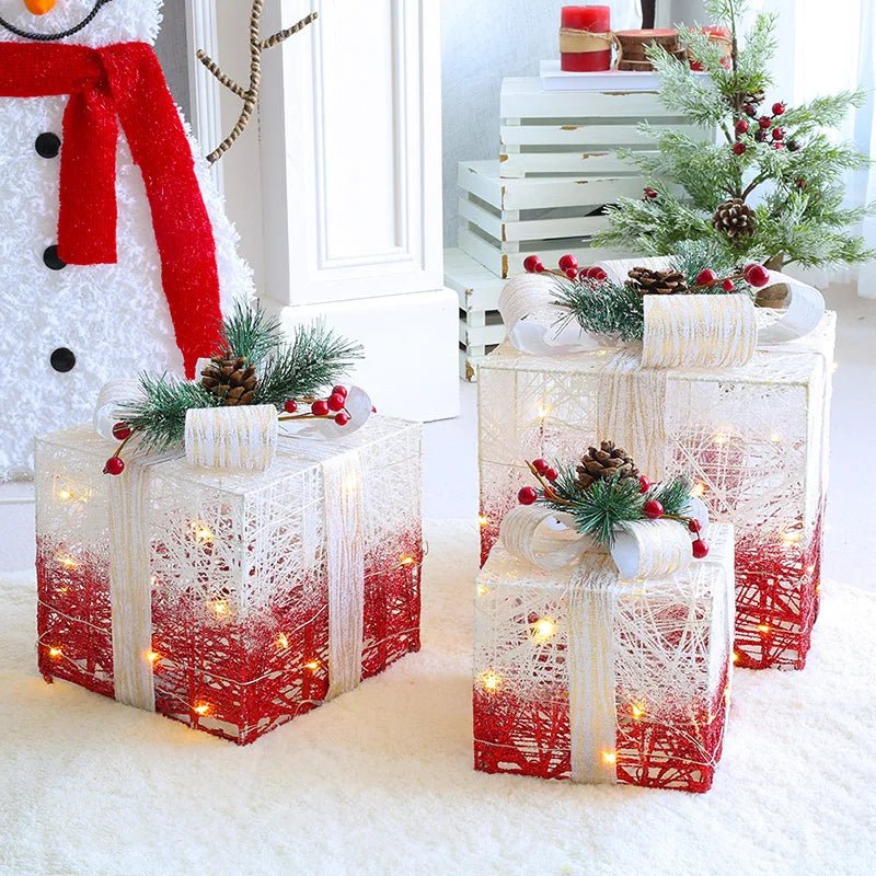 Colorful LED Holiday Tree Decorations