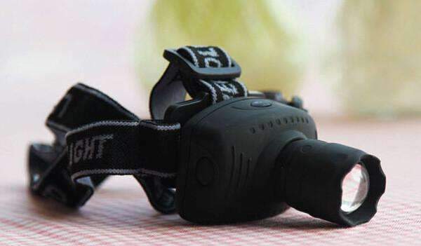 Compact Rechargeable LED Headlight For Cycling Camping