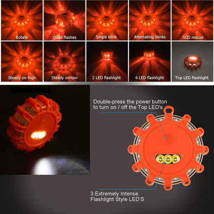 Compact Safety Roadside Flares