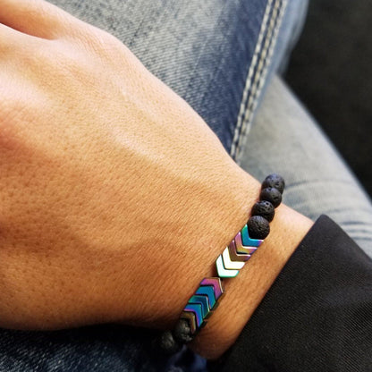 Aromatic Lava Stone Essential Oil Bracelet
