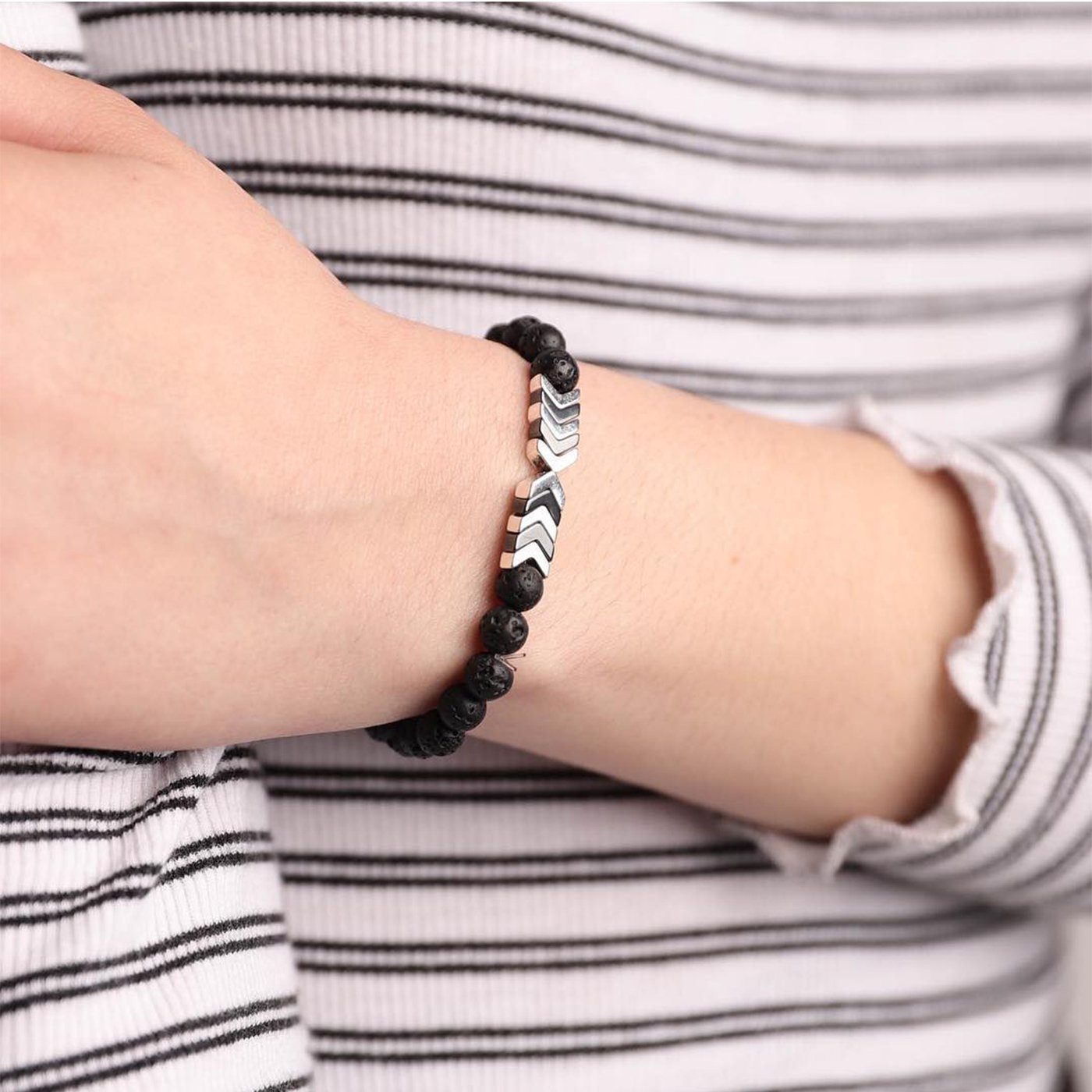 Aromatic Lava Stone Essential Oil Bracelet