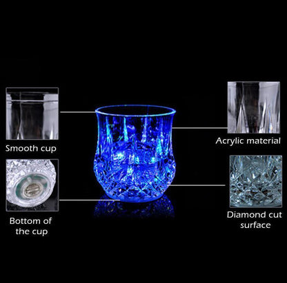 Color Changing LED Glass Table Lamp