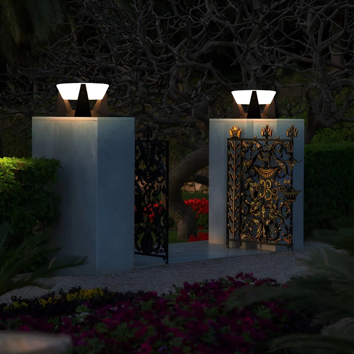 Premium Outdoor Solar Lamp Japanese Design