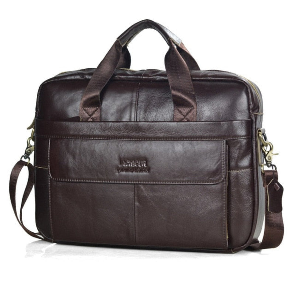 Premium Leather Laptop Backpack