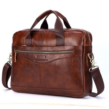 Premium Leather Laptop Backpack