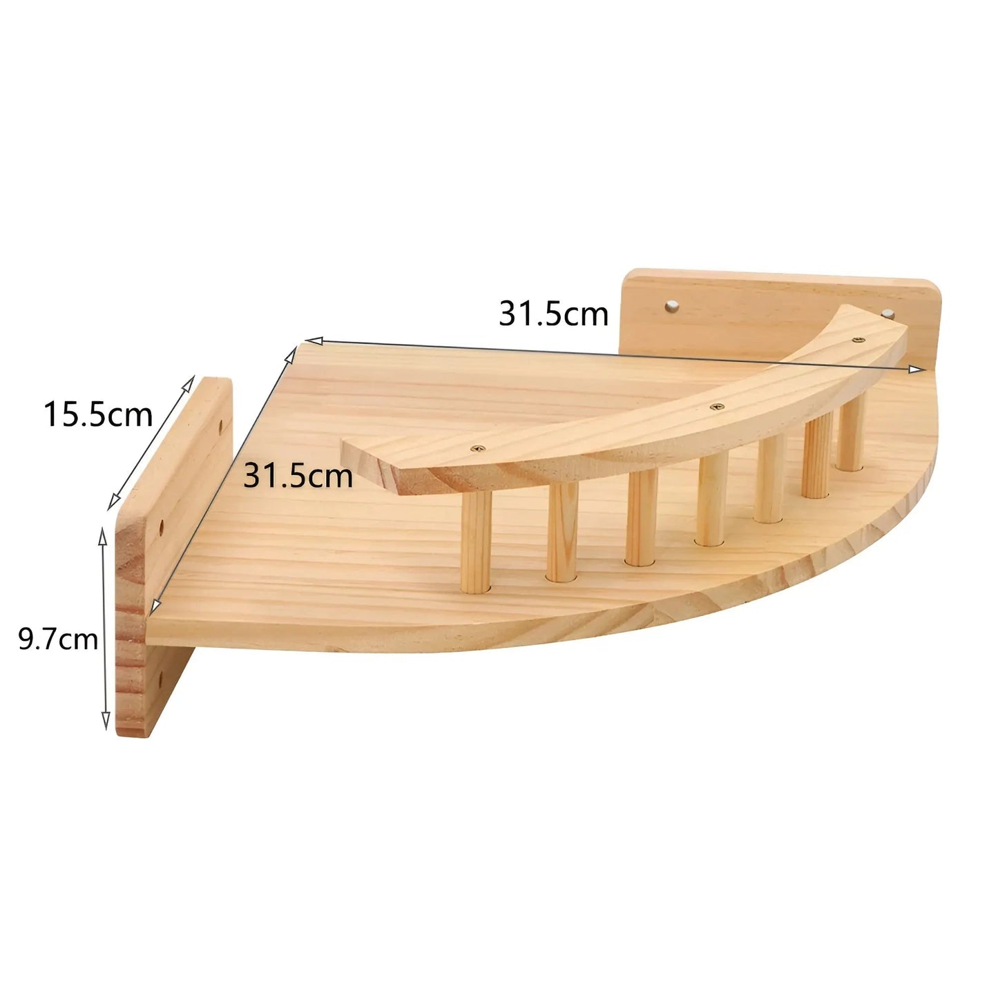 Cat Tower Wall Shelf with Scratch Pad