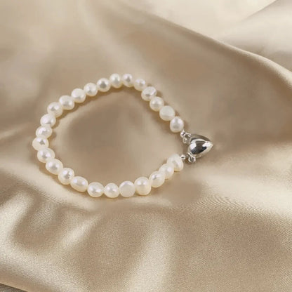 Trendy Crystal Pearl Choker Set Necklace and Bracelet
