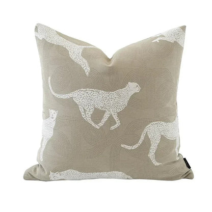 Soft Plush Cushion Cover - Reversible Geometric Pattern