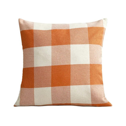 Classic Plaid Home Cushion Cover
