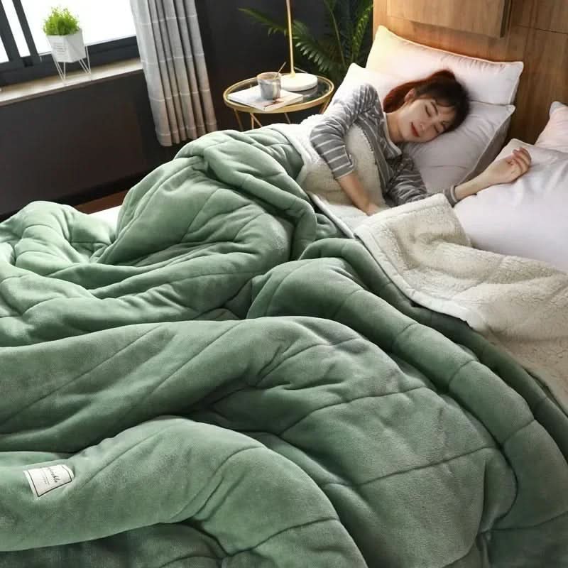 Plush Fleece Blanket Soft Warm Throw for Cold Weather