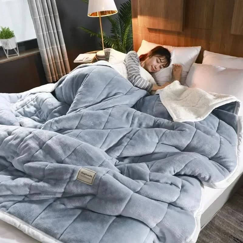 Plush Fleece Blanket Soft Warm Throw for Cold Weather