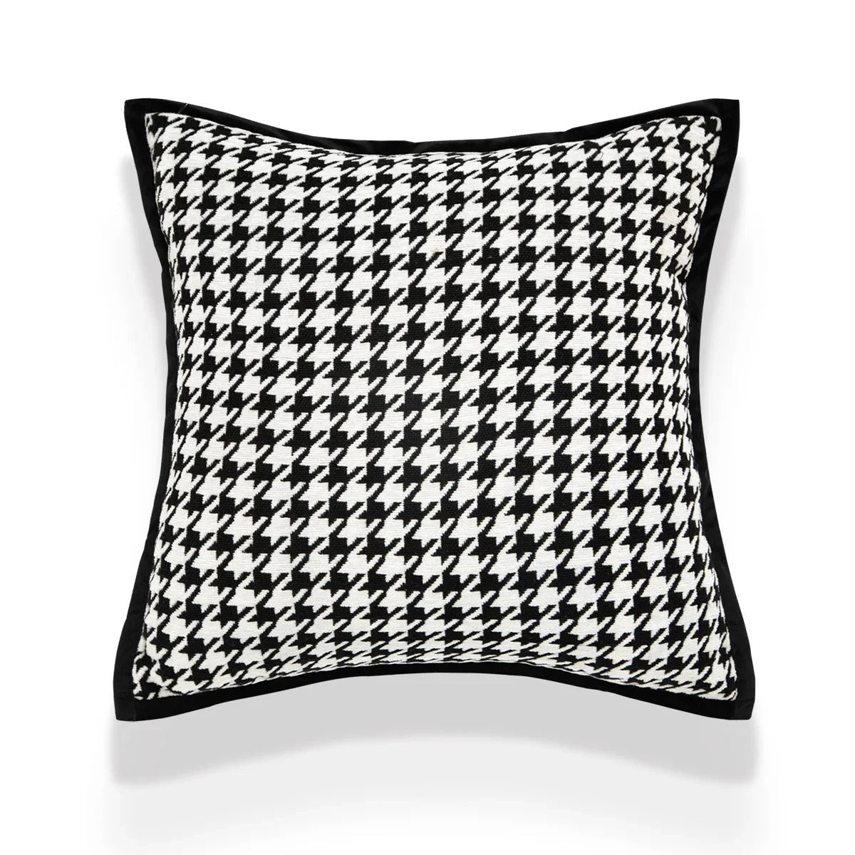 Soft Plush Cushion Cover - Reversible Geometric Pattern
