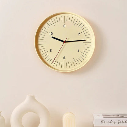 Vibrant Round Wall Clock Modern Plastic Home Decor