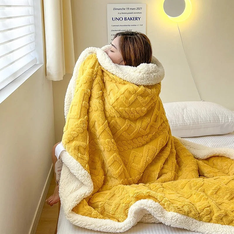Plush Winter Wool Blanket - Soft & Cozy