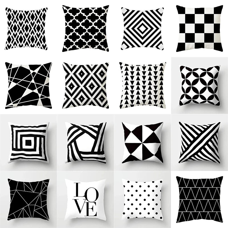 Modern Geometric Throw Pillow Cover