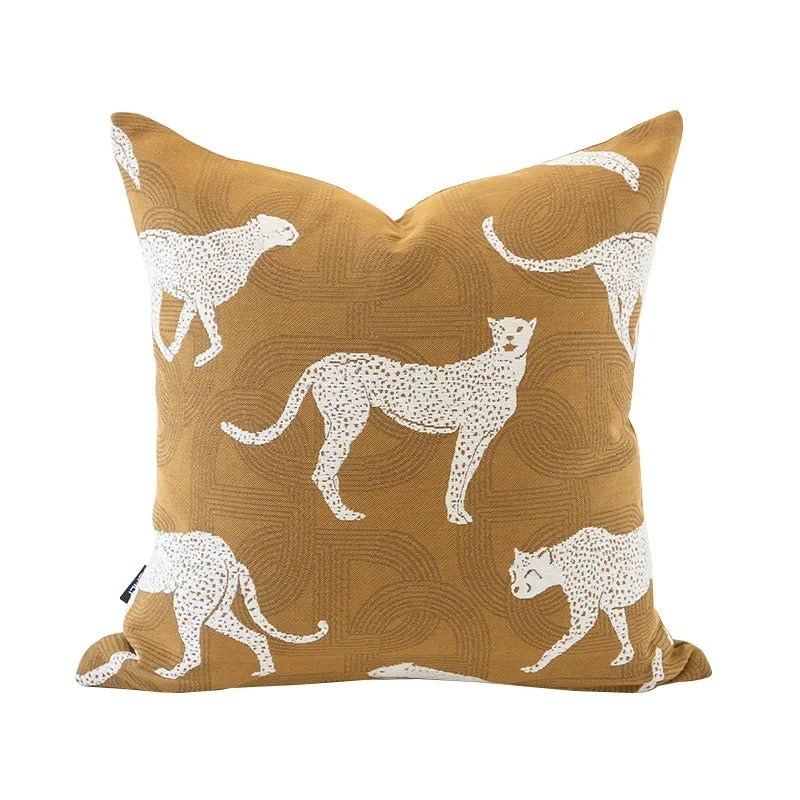 Soft Plush Cushion Cover - Reversible Geometric Pattern