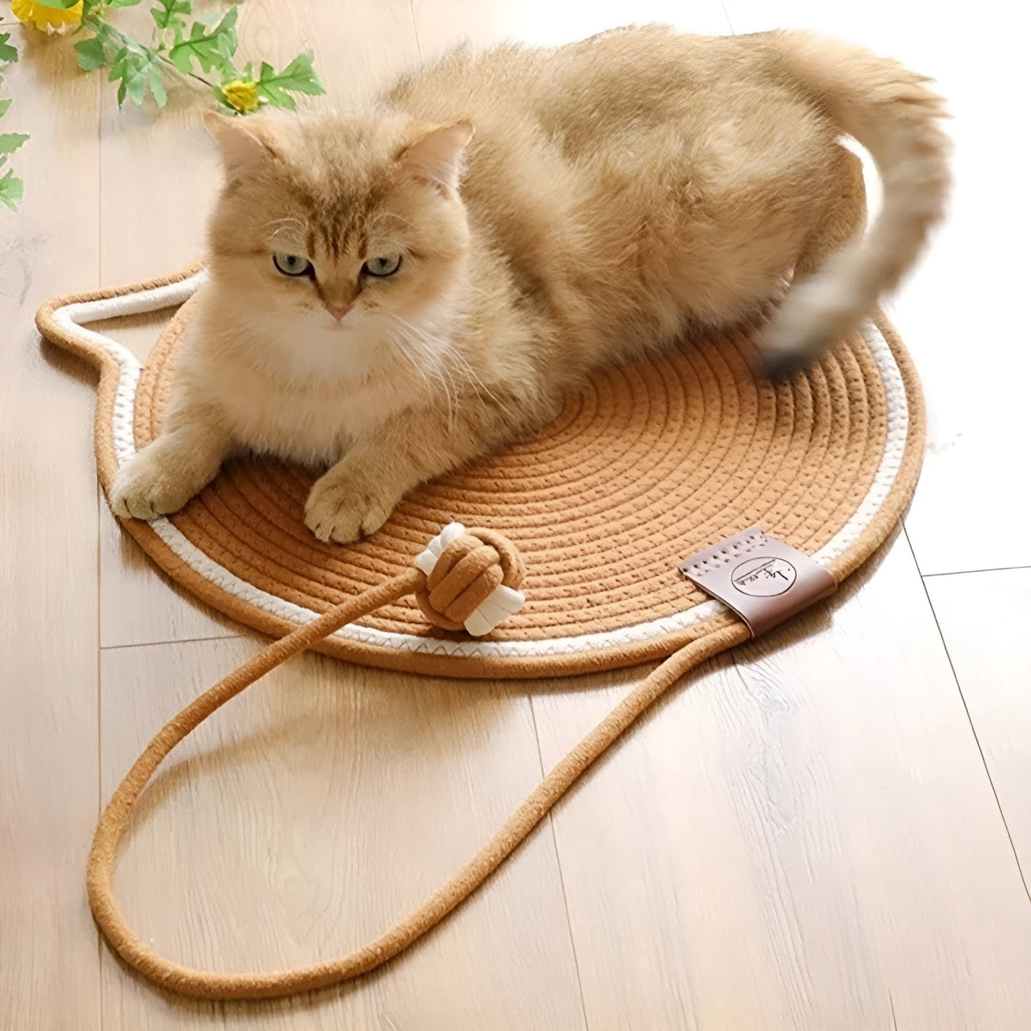 Durable Rope Cat Scratcher Pad with Claw Protection