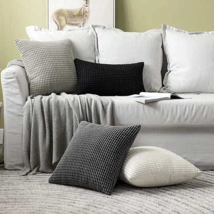 Soft Home Cushion Cover with Fun Corn Design