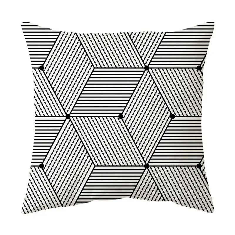 Modern Geometric Throw Pillow Cover