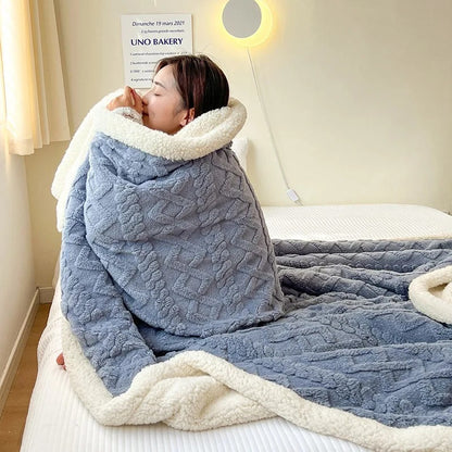 Plush Winter Wool Blanket - Soft & Cozy