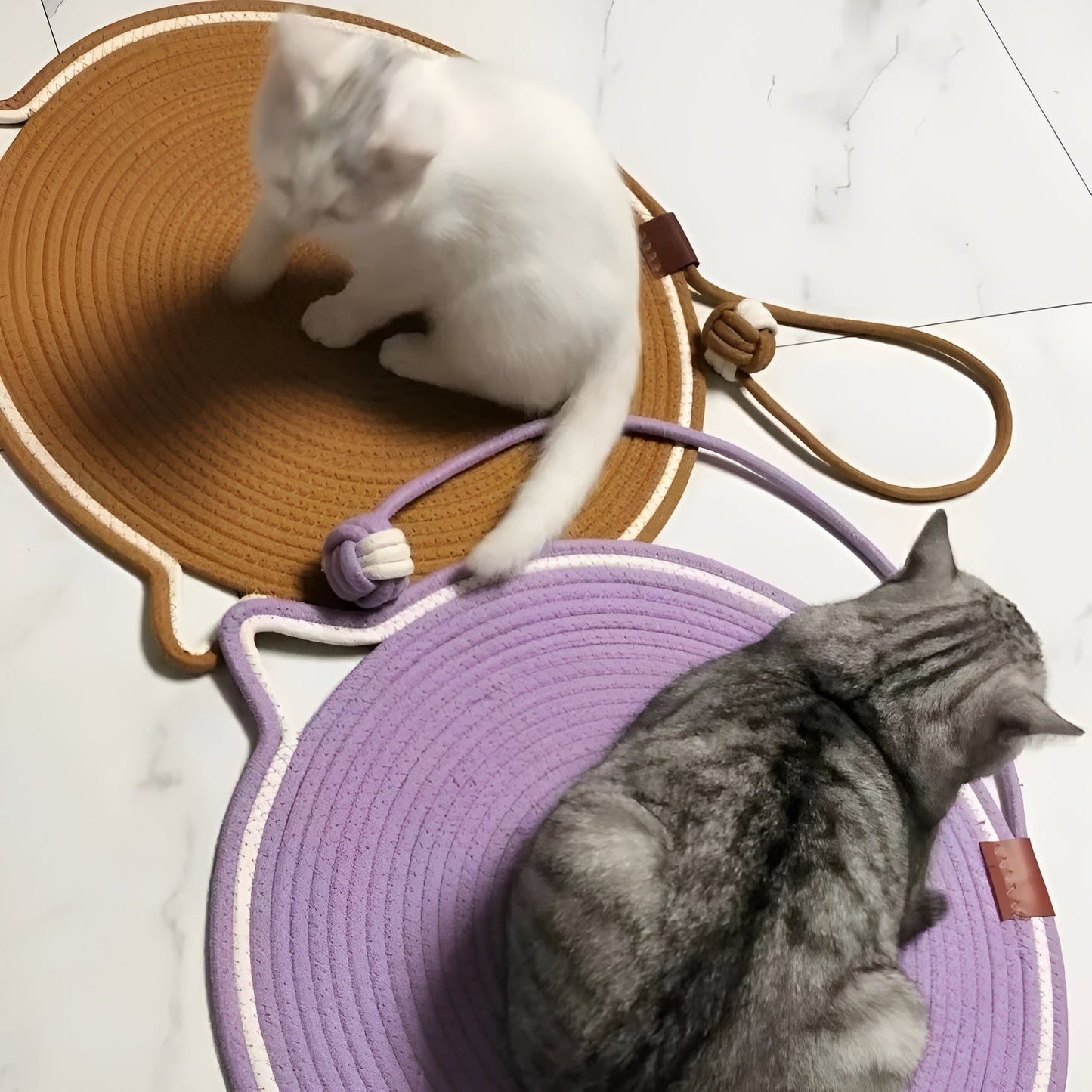 Durable Rope Cat Scratcher Pad with Claw Protection