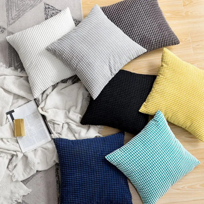 Soft Home Cushion Cover with Fun Corn Design