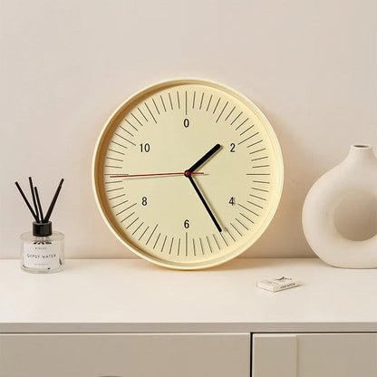 Vibrant Round Wall Clock Modern Plastic Home Decor