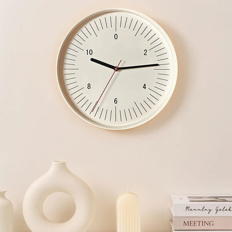 Vibrant Round Wall Clock Modern Plastic Home Decor