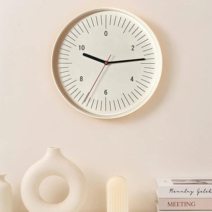 Vibrant Round Wall Clock Modern Plastic Home Decor