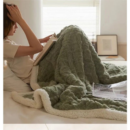Plush Soft Woolen Throw Blanket - Yeezlab