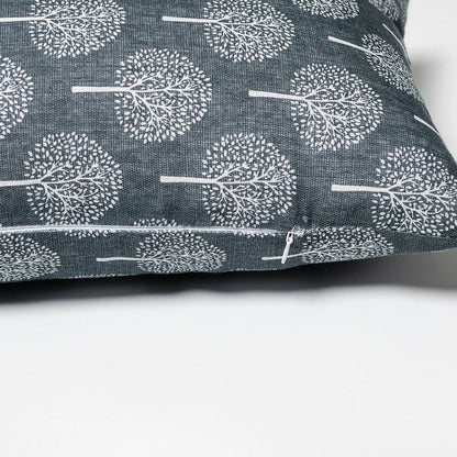 Elegant Linen Pillow Cover with Classic Print Design