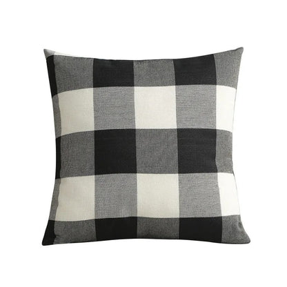 Classic Plaid Home Cushion Cover