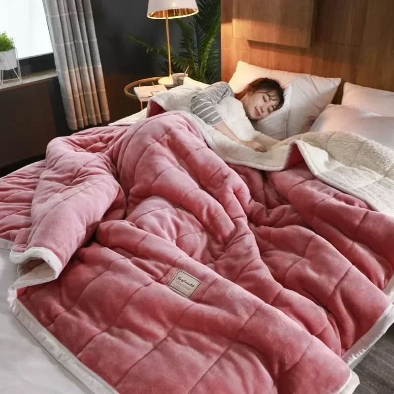 Plush Fleece Blanket Soft Warm Throw for Cold Weather
